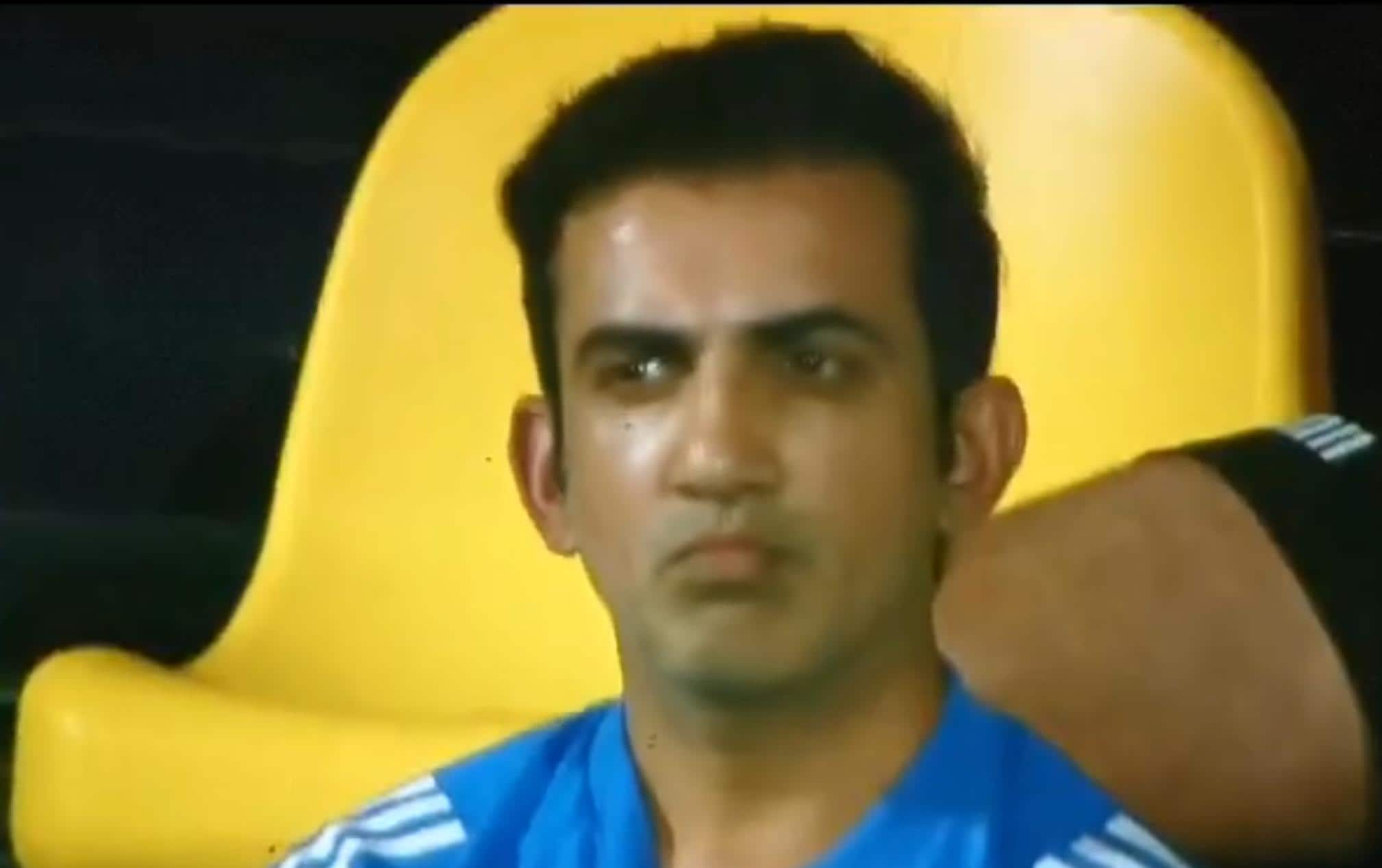 Gambhir in angry mode [X]
